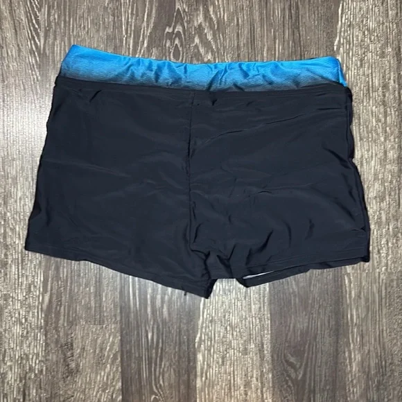 Womens Plus Size Color Block Tankini Swimsuits 2-Piece Suits Top with Boyshorts - Picture 5 of 12